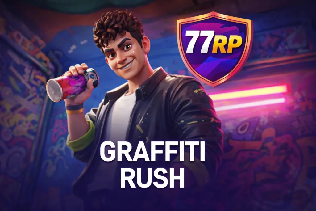 GRAFFITI RUSH dengan gaya grafiti urban dan tampilan visual modern di 77RP