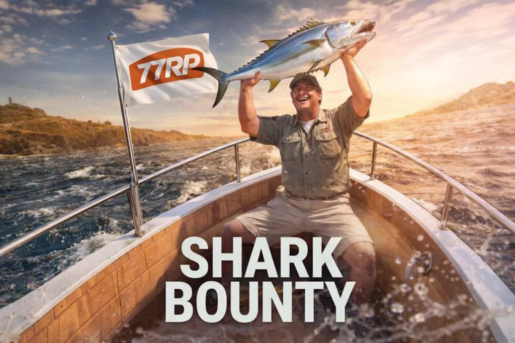 SHARK BOUNTY di 77RP Aplikasi dengan visual laut yang menawan